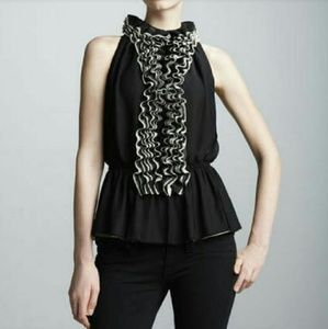 Robert Rodriguez Ruffled sleeveless blouse🔥♥️🔥